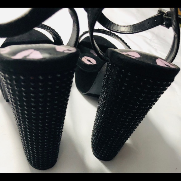 (Sold) Juicy couture black studded platform - Picture 4 of 6